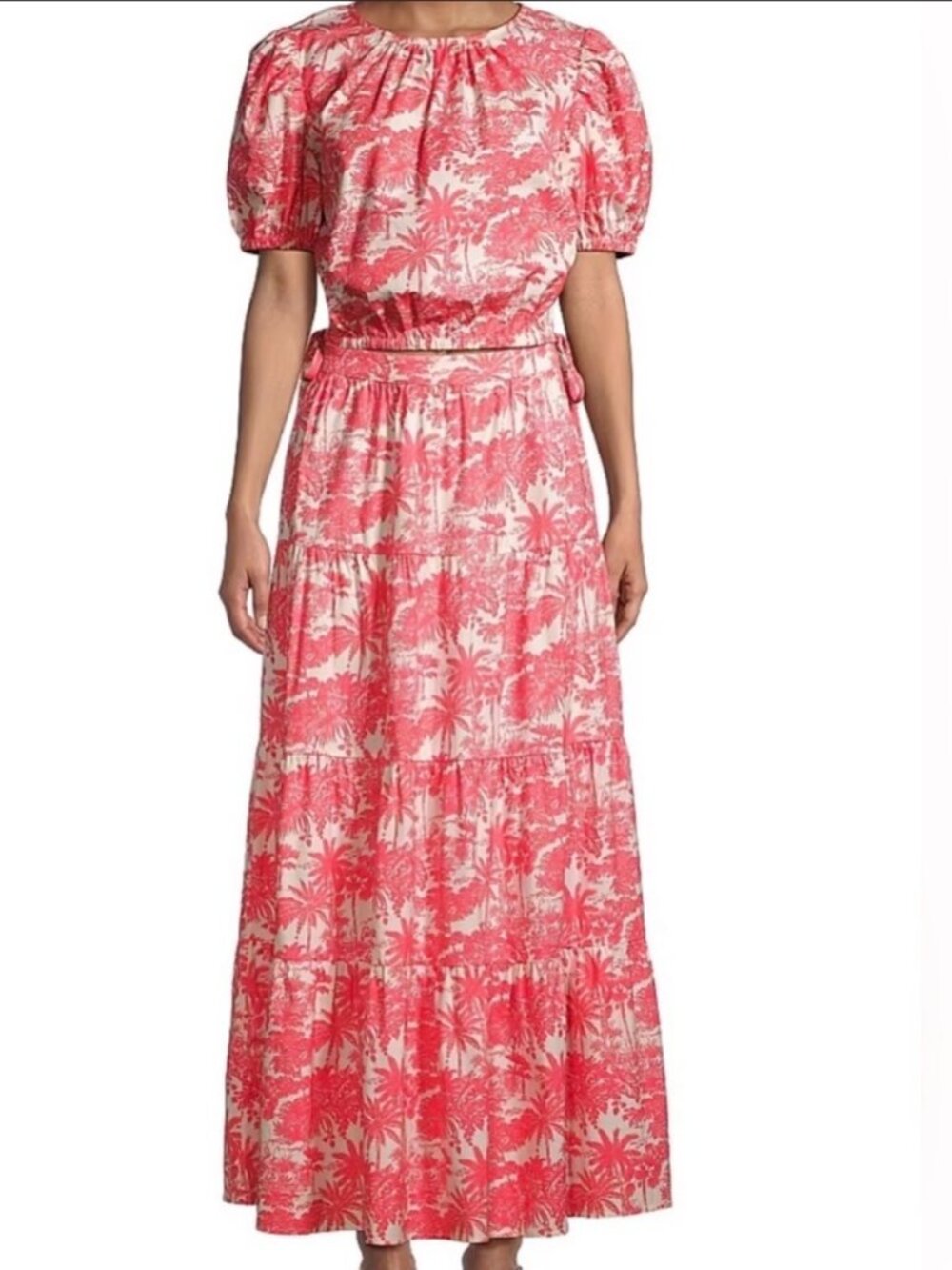 Vineyard Vines Toile Maxi Skirt & Crop Top Set - Size XS - New w/tags